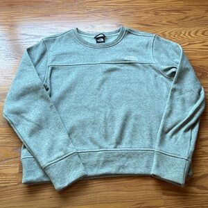 The North Face Light Green Heathered Crewneck Sweatshirt